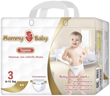 Подгузники-трусики Mommy Baby 3, 44 шт