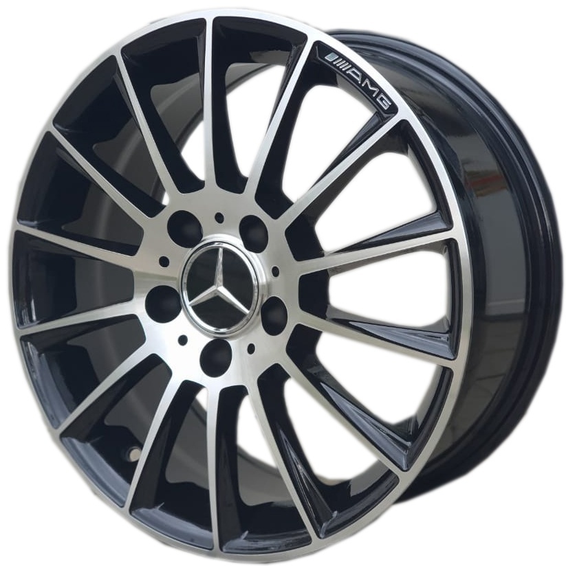 Replica 836 8x17/5x112 D66.6 ET35 черный, серебристый