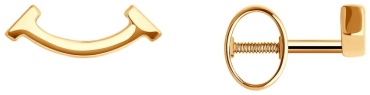 Пусеты SOKOLOV EAR-SO-585-362315 вес 1.28 г золото, без вставок