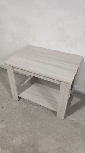 Журнальный столик MEBEL V DOM классический 7050, 70x50x55 см, белый, светло серый