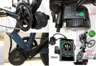 Bafang Эл. набор Bafang 8FUN BBS02 48v 750w с цветным дисплеем TFT-850C кареточный на велосипед.(68-72mm) Без аккум.