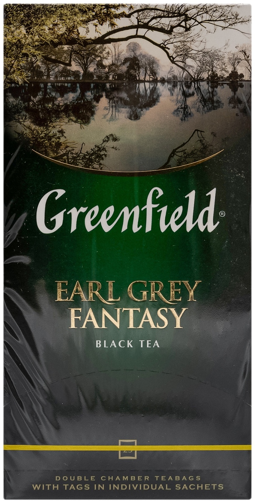 Чай Greenfield черный Earl Grey Fantasy 25 пакетиков