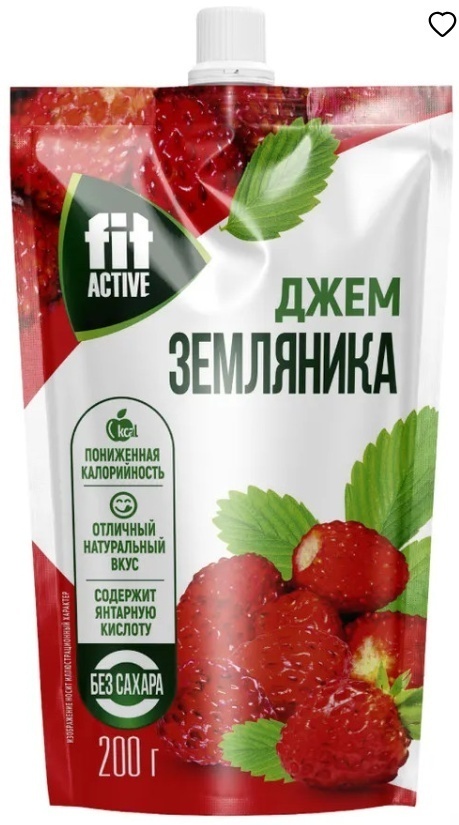 Fit Active джем земляника 200 г