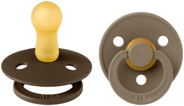 Набор пустышек BIBS Colour Mocha/Dark Oak 6+ месяцев, мультиколор