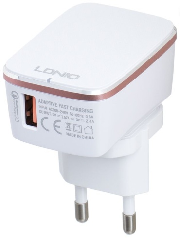 LDNIO A1204Q micro USB, USB белый