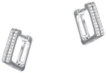 Серьги Fashion Jewellery титан, медицинская сталь, фианит