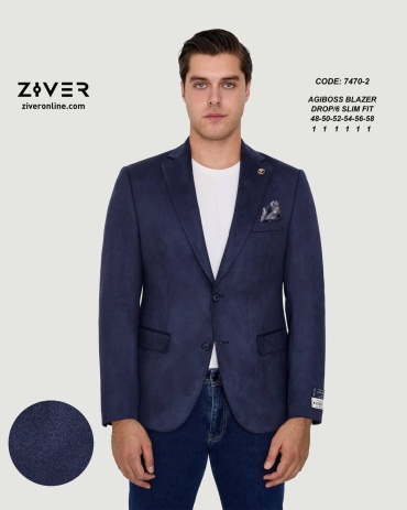 Пиджак однобортный ZIVER темно-синий