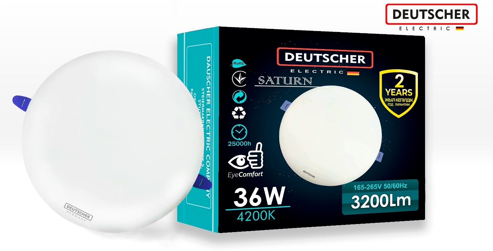Deutscher LED SATURN 36W 4200K LED