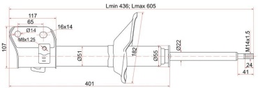 SAT передний ST-20310-FC040 1 шт