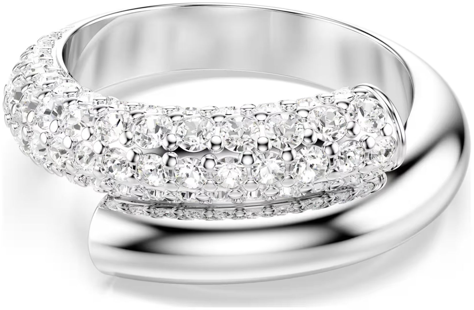 Кольцо Swarovski размер 17.2 ювелирный сплав, кристаллы Swarovski