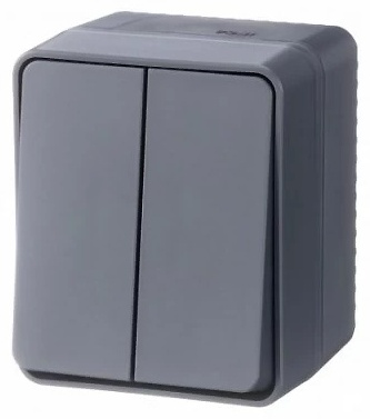 Выключатель клавишный Schneider Electric Alas ATN544051 , антрацит