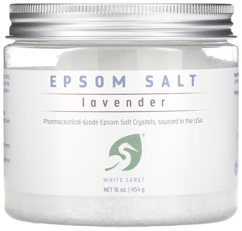 White Egret Personal Care Epsom Salt Lavender английская соль 454 г