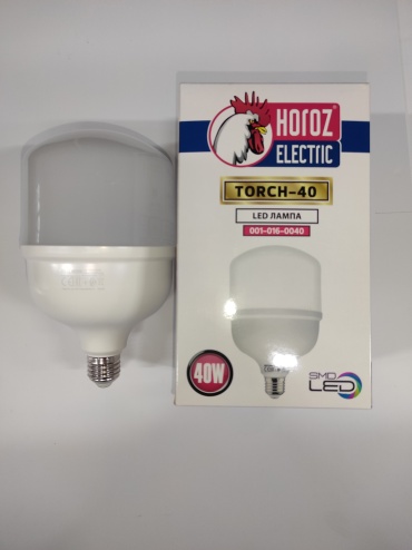 Horoz Electric 40W E27, светодиодная, холодный белый