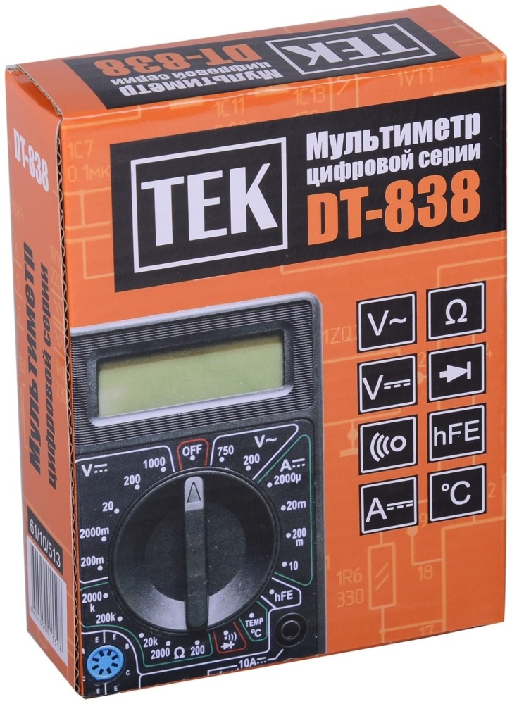 Купить Ресанта мультиметр DT 838, цифровой в кредит в Алматы – Kaspi ...