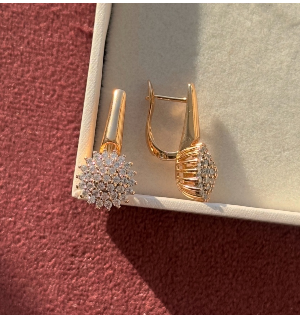 Серьги Xuping Jewelry медицинская сталь, фианит