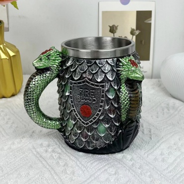 Кружка Kingsley , 350 мл, нержавеющая сталь, латунь, акрил, эмаль, 1 шт.