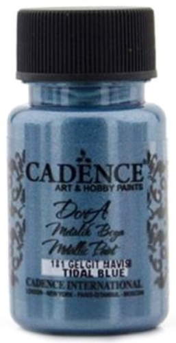Акриловые CADENCE Краска-металлик Dora 181, Голубой прилив Голубой прилив 1 шт 50 мл