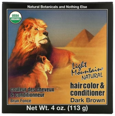 Light Mountain Natural Botanicals dark brown крем-краска 113 мл