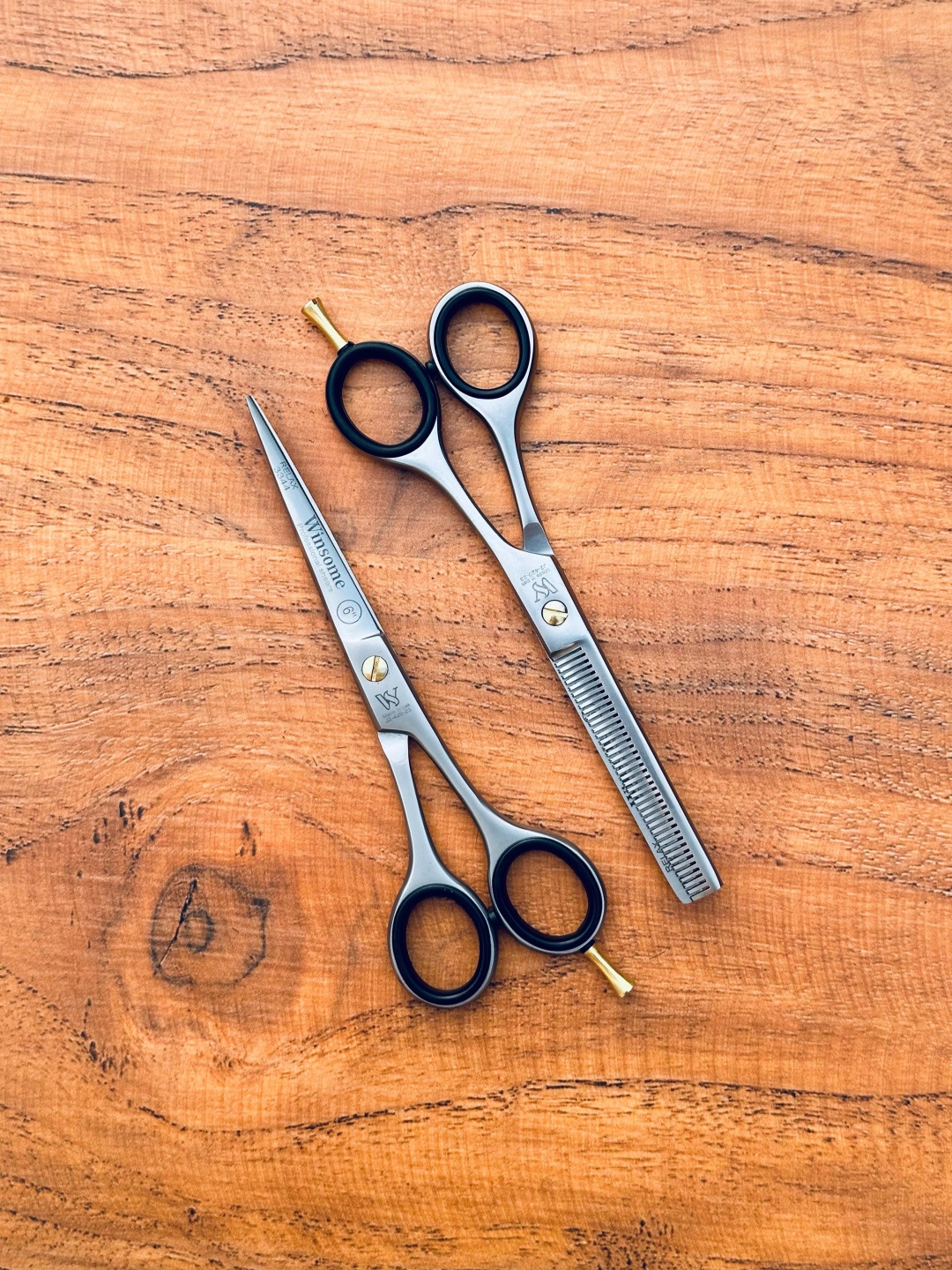Winsome Shears прямые ножницы, филировочные ножницы длина полотна 6 дюйм 2 шт