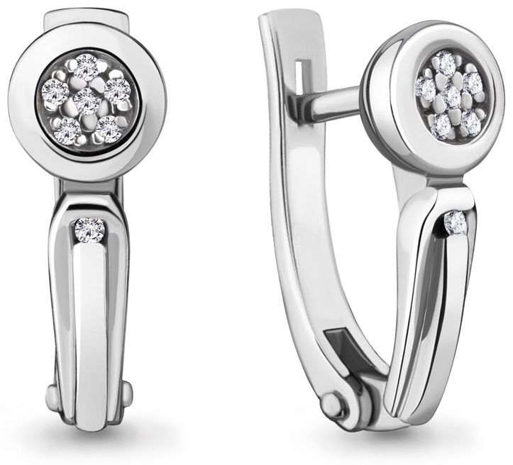 AQUAMARINE 040075-060067 вес 5 г серебро, бриллиант
