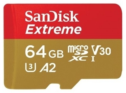 Карта памяти SanDisk Extreme SDSQXA2-064G-GN6GN 64GB