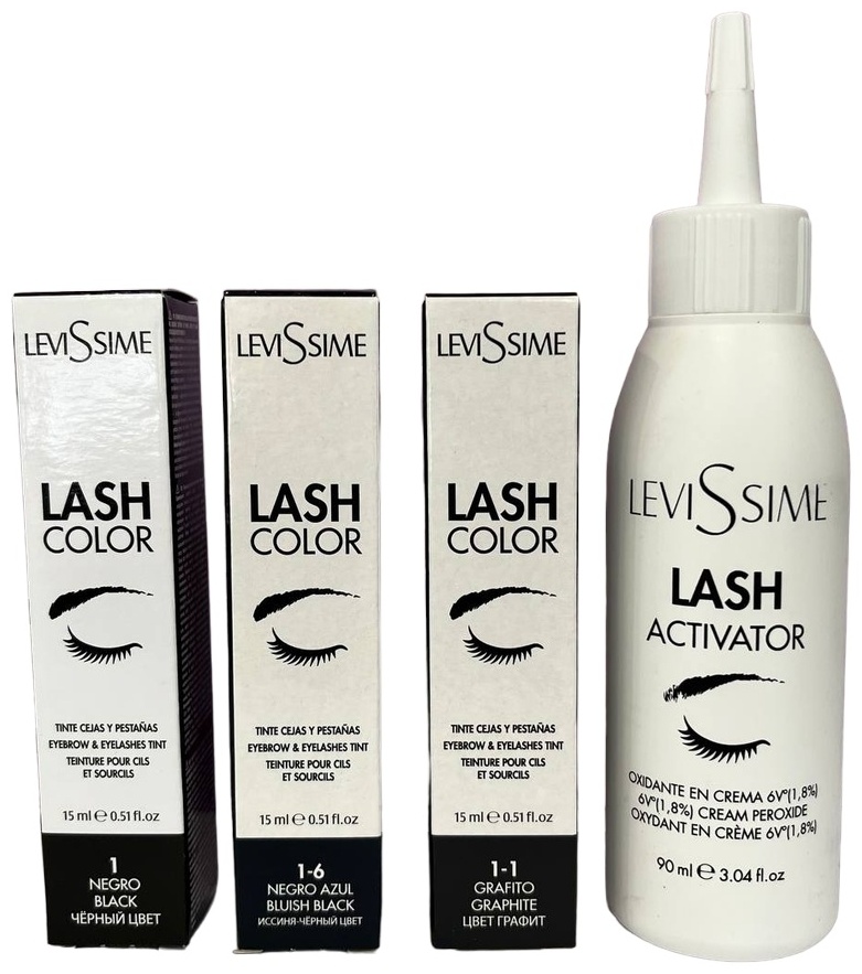 LEVISSIME Lash Color Activator 1.8% краска, оксид для краски 1-6,1,1-1 3х15 мл