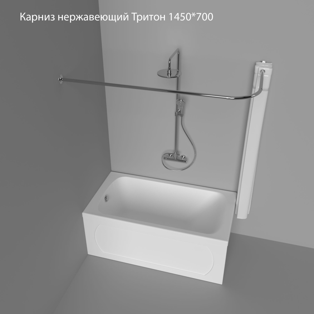 Карниз Г-образный Triton 145 см, 102546