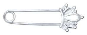 Брошь SOKOLOV 94040096-sk2 вес 0.71 г серебро, без вставок