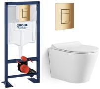 Grohe унитаз с инсталляцией Grossman, санфарфор