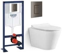 Инсталляция Grohe с унитазом Grossman, санфарфор