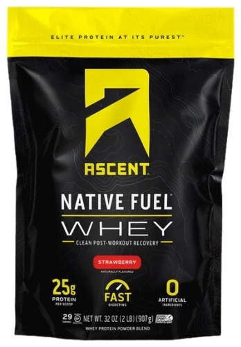 Ascent Native Fuel Whey Клубника 907 г