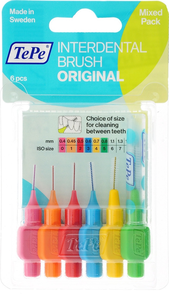 TePe Interdental Original Mix зубной ершик средняя жесткость 6 шт
