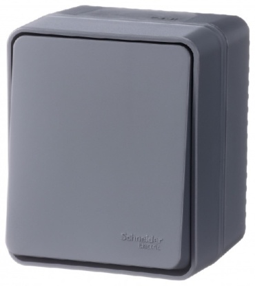 Выключатель клавишный Schneider Electric Alas ATN544061 , антрацит