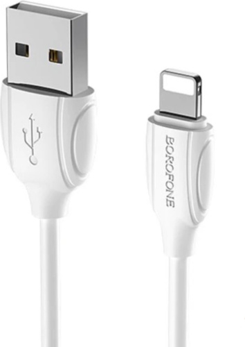 Кабель Borofone USB 2.0 (M), Lightning (M), 1 м, BX 51 белый