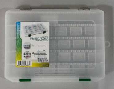 Коробка для приманок FisherBox 250sh slim прозрачный