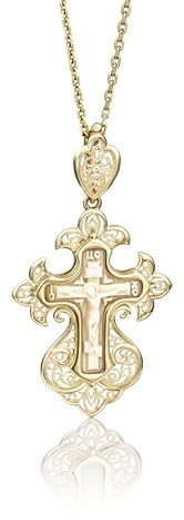 Крестик PLATINA 03-2569-00-292-1130-46 вес 2.62 г золото, без вставок