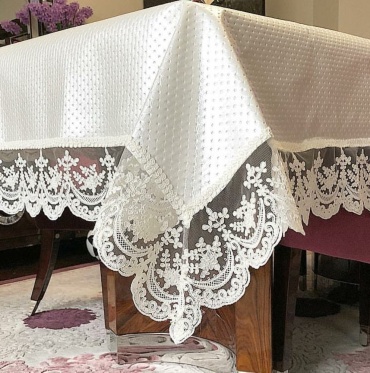 Скатерть LuxHome 300x160 см, искусственная кожа, 1 шт