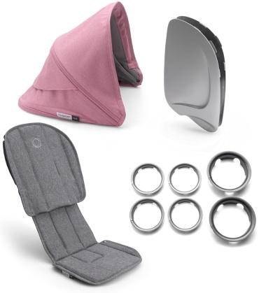 Набор аксессуаров для коляски Bugaboo серый, розовый
