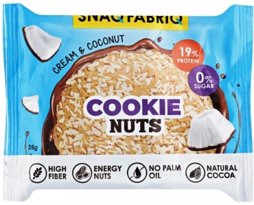 Snaq Fabriq печенье протеиновое Cookie nuts молочный сливочный кокос 1 шт