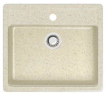Кухонная мойка GAMA J008 50х42.5х20 см, искусственный камень, тон бежевый