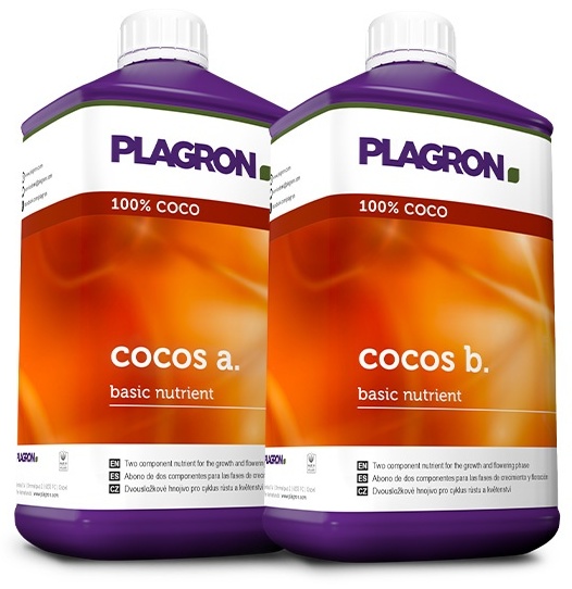 Plagron жидкость Cocos A+B, 2 л 2 л 2.4 кг