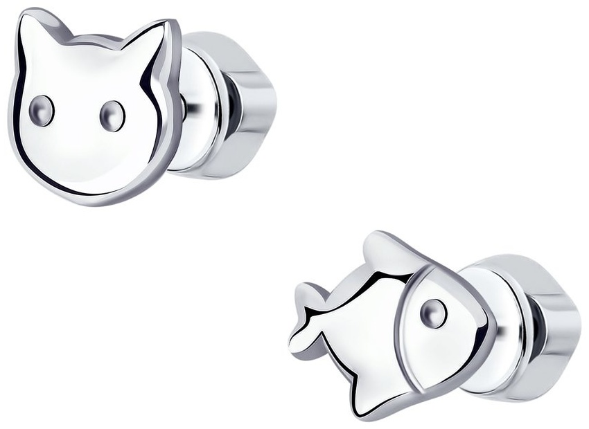 Пусеты SOKOLOV EAR-SO-925-901871 вес 1.29 г серебро, фианит