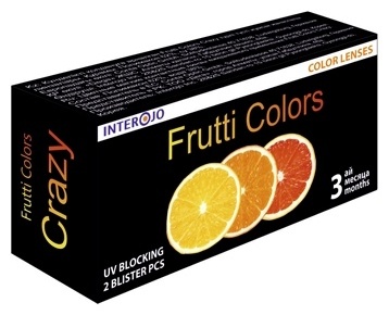 Контактные линзы Interojo Frutti Colors Elegant Green -3.50 кривизна 8.6 на три месяца 2 шт