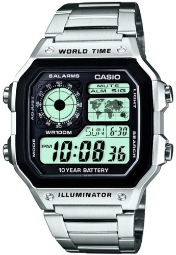 Кварцевые CASIO AE-1200WHD-1AVDF пластик