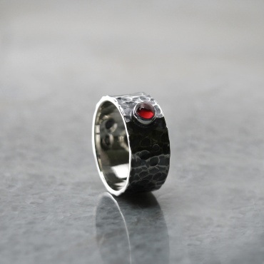 ND Jewelry ND_R_026 размер 17 вес 10 г серебро, гранат