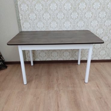 Обеденный стол Ayala 109729180, 136х80x75 см, ЛДСП, белый, коричневый