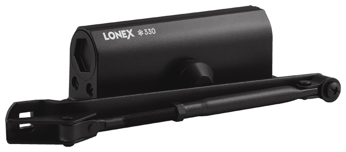 Дверной доводчик Lonex LONEX 330 черный, для дверей до 120 кг