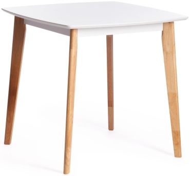Обеденный стол Tetchair Claire, 80х80x75 см, МДФ, дерево, белый