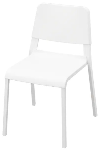 Стул IKEA Теодорес 10350941, 80x46x54 см, белый