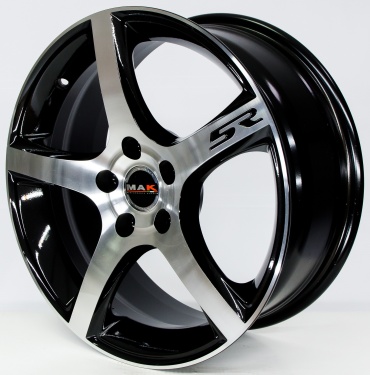 MAK FEVER-5R 7x17/5x110 D65 ET35 4 диска черный, серебристый